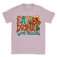 Lilac eat drink give thanks Classic Tee - CowhideDigitalArt