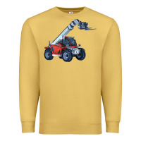 Antique Gold Telehandler Premium Sweatshirt - LillyAllenDesigns