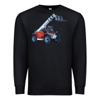 Black Telehandler Premium Sweatshirt - LillyAllenDesigns