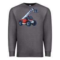 Charcoal Heather Telehandler Premium Sweatshirt - LillyAllenDesigns