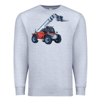 Heather Grey Telehandler Premium Sweatshirt - LillyAllenDesigns