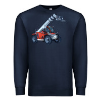 Navy Telehandler Premium Sweatshirt - LillyAllenDesigns
