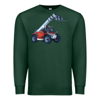 Sports Green Telehandler Premium Sweatshirt - LillyAllenDesigns