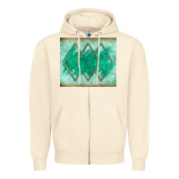 Sandshell green glitter Zipper Hoodie - JahusDesignShop