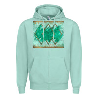 Seafoam green glitter Zipper Hoodie - JahusDesignShop