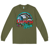 Army Green beach bum Long Sleeve Tee - SublimationCraftShop