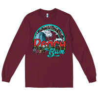 Burgundy beach bum Long Sleeve Tee - SublimationCraftShop