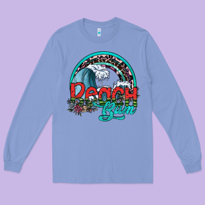 Beach Bum Long Sleeve Tee Designed By Sublimationcraftshop