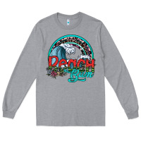 Heather Grey beach bum Long Sleeve Tee - SublimationCraftShop