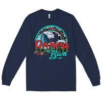 Navy beach bum Long Sleeve Tee - SublimationCraftShop