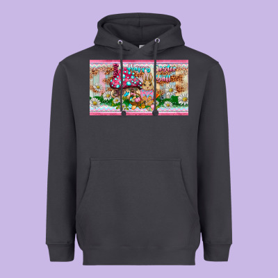 Happy Easter Y'all Rabbit Sippy Cup Heavyweight Hoodie Designed By Barkaloodesign