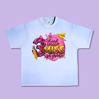 Little Miss 3 Rd Grade Urban Heavy Tee Designed By Texasbilliewilder