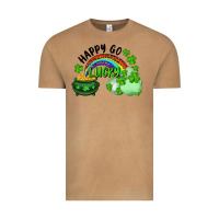 Vintage Camel Happy Go Lucky Rainbow Shamrocks And Pot Of Gold Vintage Tee - RanaPortraitStore