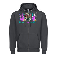 Smoke peace love nail art Zipper Hoodie - AdoDesignShop