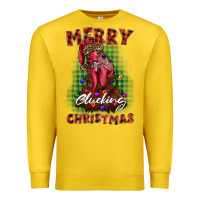 Lemon merry clucking christmas rooster Premium Sweatshirt - BarkalooDesign