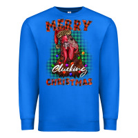 True Royal merry clucking christmas rooster Premium Sweatshirt - BarkalooDesign