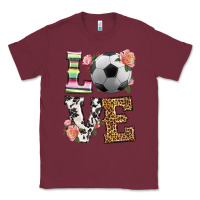 Burgundy western love soccer Classic Tee - HRA Design Shop