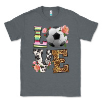 Charcoal Heather western love soccer Classic Tee - HRA Design Shop