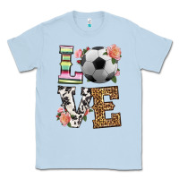 Dusty Blue western love soccer Classic Tee - HRA Design Shop
