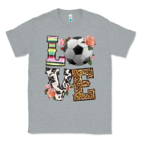 Heather Grey western love soccer Classic Tee - HRA Design Shop