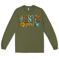 Army Green jesus saves Long Sleeve Tee - HRA Design Shop