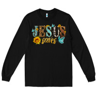 Black jesus saves Long Sleeve Tee - HRA Design Shop