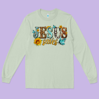 Jesus Saves Long Sleeve Tee Designed By Hra Design Shop