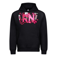 Black rn breast cancer registered nurse Urban Hoodie - LillyAllenDesigns