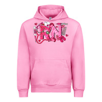 Fuchsia Pink rn breast cancer registered nurse Urban Hoodie - LillyAllenDesigns