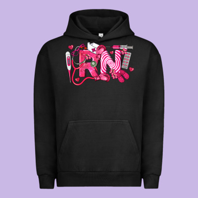 Rn Breast Cancer Registered Nurse Urban Hoodie Designed By Lillyallendesigns