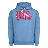 Pigment Pebble Blue rn breast cancer registered nurse Urban Hoodie - LillyAllenDesigns