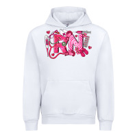 White rn breast cancer registered nurse Urban Hoodie - LillyAllenDesigns