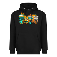 Black ice hockey coffee Heavyweight Hoodie - Jasminsmagicworld