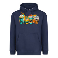 Navy ice hockey coffee Heavyweight Hoodie - Jasminsmagicworld