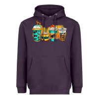 Plum ice hockey coffee Heavyweight Hoodie - Jasminsmagicworld