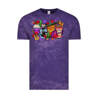 Cloud Purple day of the dead coffee cups Vintage Tee - Zillion Design Studio