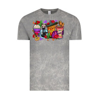 Cloud Rock day of the dead coffee cups Vintage Tee - Zillion Design Studio
