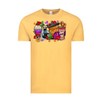 Vintage Mustard day of the dead coffee cups Vintage Tee - Zillion Design Studio