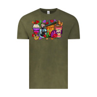 Vintage Olive day of the dead coffee cups Vintage Tee - Zillion Design Studio