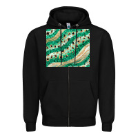 Black green glitter Zipper Hoodie - JahusDesignShop