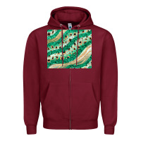 Burgundy green glitter Zipper Hoodie - JahusDesignShop