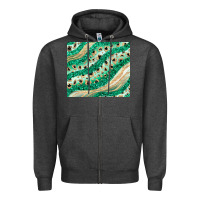 Charcoal Heather green glitter Zipper Hoodie - JahusDesignShop