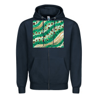 Navy green glitter Zipper Hoodie - JahusDesignShop