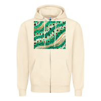Sandshell green glitter Zipper Hoodie - JahusDesignShop
