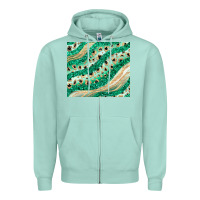 Seafoam green glitter Zipper Hoodie - JahusDesignShop