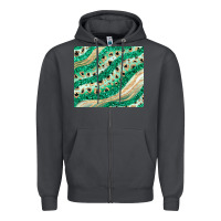 Smoke green glitter Zipper Hoodie - JahusDesignShop