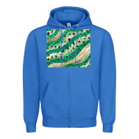 True Royal green glitter Zipper Hoodie - JahusDesignShop