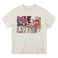 Cream Love Letter Heavy Core Tee - SublimationCraftShop