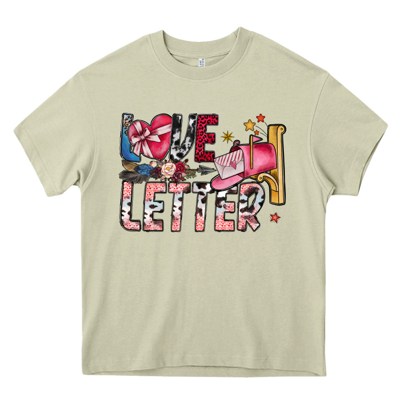 Love Letter Heavy Core Tee by SublimationCraftShop | Teevron