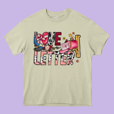 Love Letter Heavy Core Tee Designed By Sublimationcraftshop
